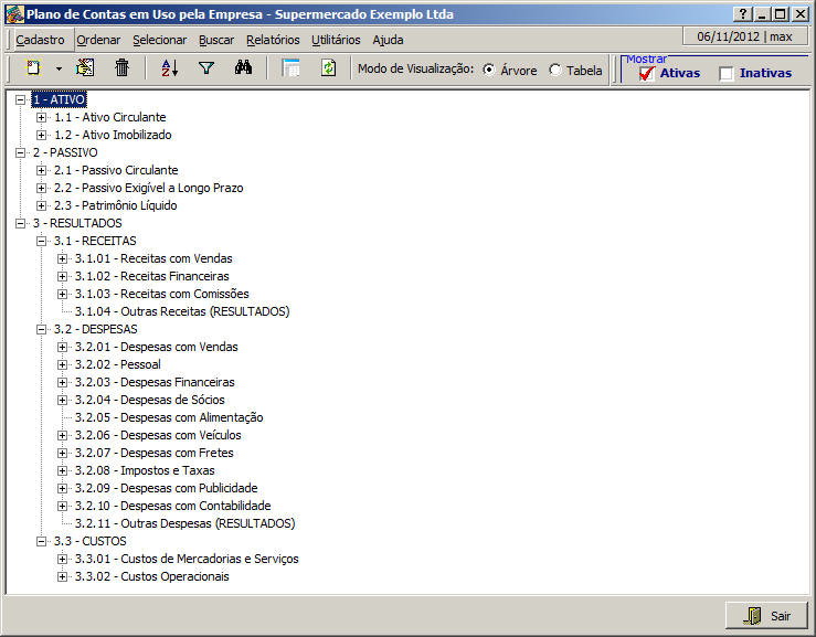Modo de Visualiza��o �rvore