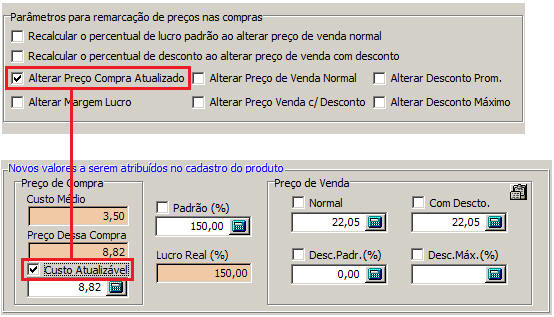 Alterar Pre�o de Compra Atualizado