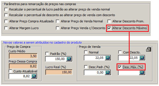 Alterar Desconto M�ximo