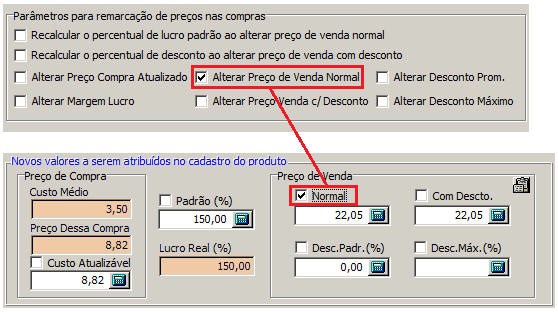 Alterar Preo de Venda Normal